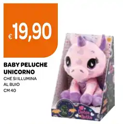 Ekom Baby peluche unicorno che si illumina offerta
