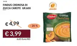 Prezzemolo e Vitale Findus cremosa di zucca carote offerta
