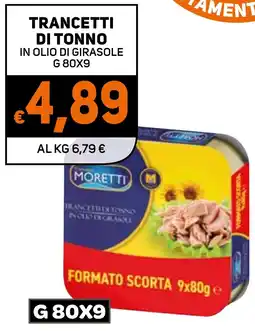Ekom Trancetti di tonno in olio di girasole offerta