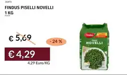 Prezzemolo e Vitale Findus piselli novelli offerta