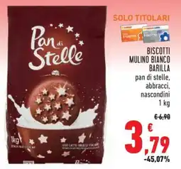 Conad Biscotti mulino bianco barilla pan di stelle, abbracci, nascondini offerta