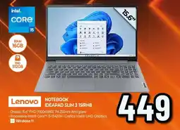 Extracoop Lenovo NOTEBOOK IDEAPAD SLIM 3 15IRH8 offerta