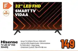 Extracoop Hisense TV LED 32" FHD 32A49Q offerta