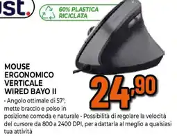 Extracoop Trust mouse ergonomico verticale wired bayo II offerta