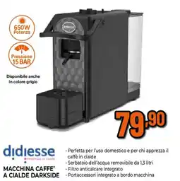 Extracoop Didiesse macchina caffe' a cialde darkside offerta