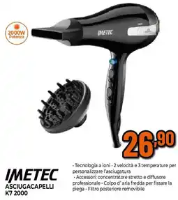 Extracoop IMETEC ASCIUGACAPELLI K7 2000 offerta