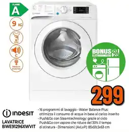 Extracoop Indesit LAVATRICE BWE91296XWVIT offerta
