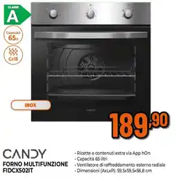 Extracoop CANDY FORNO MULTIFUNZIONE FIDCX502IT offerta