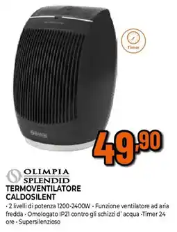 Extracoop Olimpia splendid termoventilatore caldosilent offerta