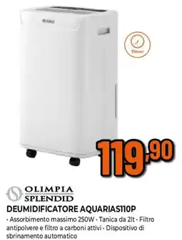 Extracoop OLIMPIA SPLENDID DEUMIDIFICATORE AQUARIAS110P offerta