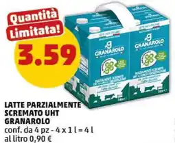 PENNY Latte parzialmente scremato uht GRANAROLO offerta