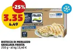 PENNY Bistecca di merluzzo grigliata FROSTA offerta