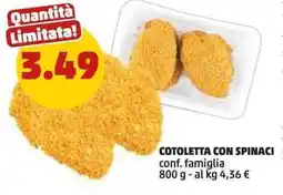 PENNY Cotoletta con spinaci offerta