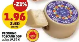 PENNY Pecorino toscano dop offerta
