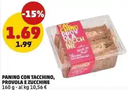 PENNY Panino con tacchino, provola e zucchine offerta
