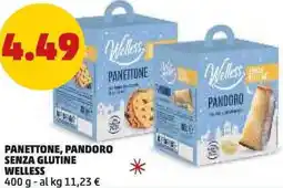 PENNY Panettone, pandoro senza glutine WELLESS offerta