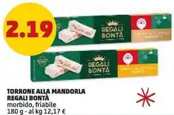 PENNY Torrone alla mandorla regali bontà morbido, friabile offerta