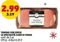 PENNY Tomino con speck le specialità CUOR DI TERRA offerta