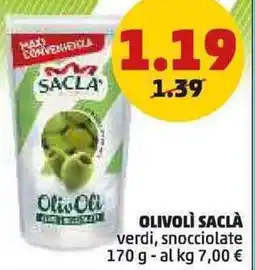 PENNY Olivolì saclà verdi, snocciolate offerta