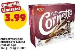 PENNY Cornetto cuore croccante algida offerta