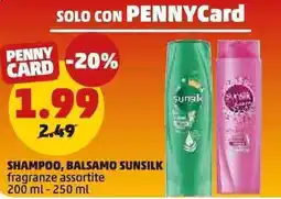 PENNY Shampoo, balsamo SUNSILK offerta