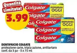 PENNY Dentifricio colgate protezione carie, tripla azione, antitartaro offerta