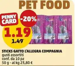PENNY Sticks gatto l'allegra compagnia offerta