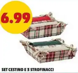 PENNY Set cestino e 3 strofinacci offerta