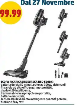 PENNY SCOPA RICARICABILE EUREKA NEC-520BK offerta