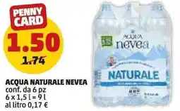 PENNY Acqua naturale NEVEA offerta