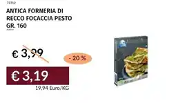 Prezzemolo e Vitale Antica forneria di recco focaccia pesto offerta
