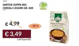 Prezzemolo e Vitale Sartor zuppa bio cereali legumi offerta