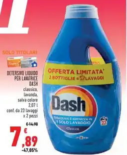 Conad Detersivo liquido per lavatrice DASH offerta