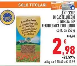 Conad Lenticchie di castelluccio di norcia igp fertitecnica colfiorito offerta