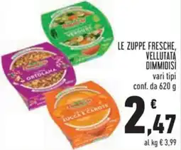 Conad Le zuppe fresche, vellutata DIMMIDISI offerta