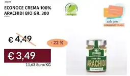 Prezzemolo e Vitale Econoce crema 100% arachidi bio offerta
