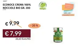 Prezzemolo e Vitale Econoce crema 100% nocciole bio offerta