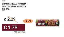 Prezzemolo e Vitale Gran cereale protein cioccolato e arancia offerta