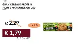 Prezzemolo e Vitale Gran cereale protein fichi e mandorle offerta