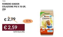 Prezzemolo e Vitale Ferrero kinder colazione piu offerta