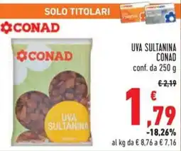 Conad Uva sultanina CONAD offerta