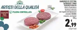 Conad Hamburger di scottona sapori&idee conad percorso qualità offerta