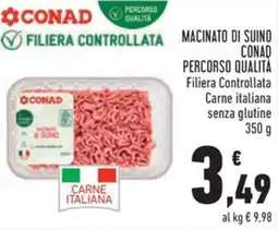 Conad Macinato di suino conad percorso qualità offerta