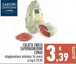Conad Culatta emilia sapori&dintorni conad stagionatura minima 14 mesi offerta