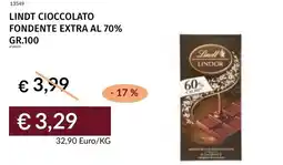 Prezzemolo e Vitale Lindt cioccolato fondente extra al 70% offerta