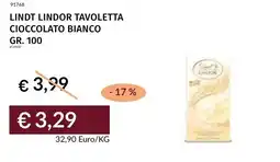 Prezzemolo e Vitale Lindt lindor tavoletta cioccolato bianco offerta