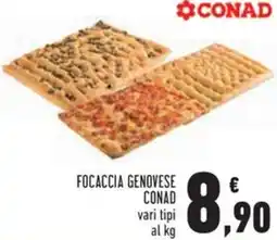 Conad Focaccia genovese CONAD offerta