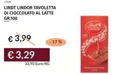 Prezzemolo e Vitale Lindt lindor tavoletta di cioccolato al latte offerta