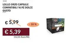 Prezzemolo e Vitale Lollo orzo capsule compatibili 16 pz dolce gusto offerta