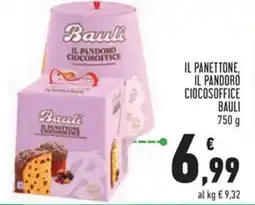 Conad Il panettone, il pandoro ciocosoffice BAULI offerta